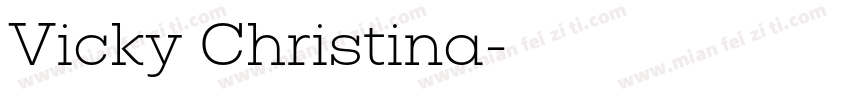 Vicky Christina字体转换